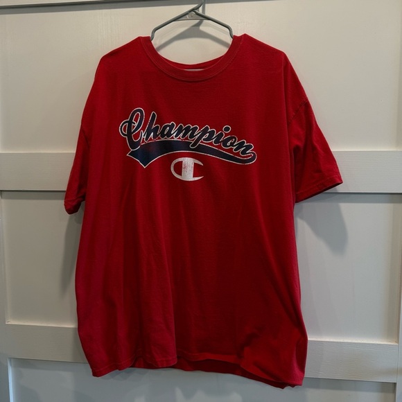 Champion Bold Red Athletic Tee - Picture 2 of 8